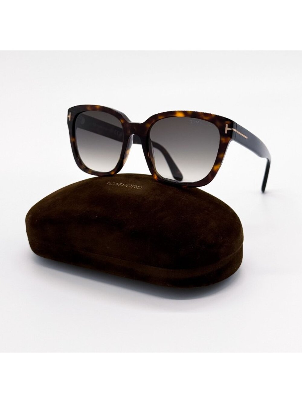 NEW TOM FORD HAYLAY SUNGLASSES TF1216 52B SQUARE HAVANA WOMEN EYEWEAR FT1216